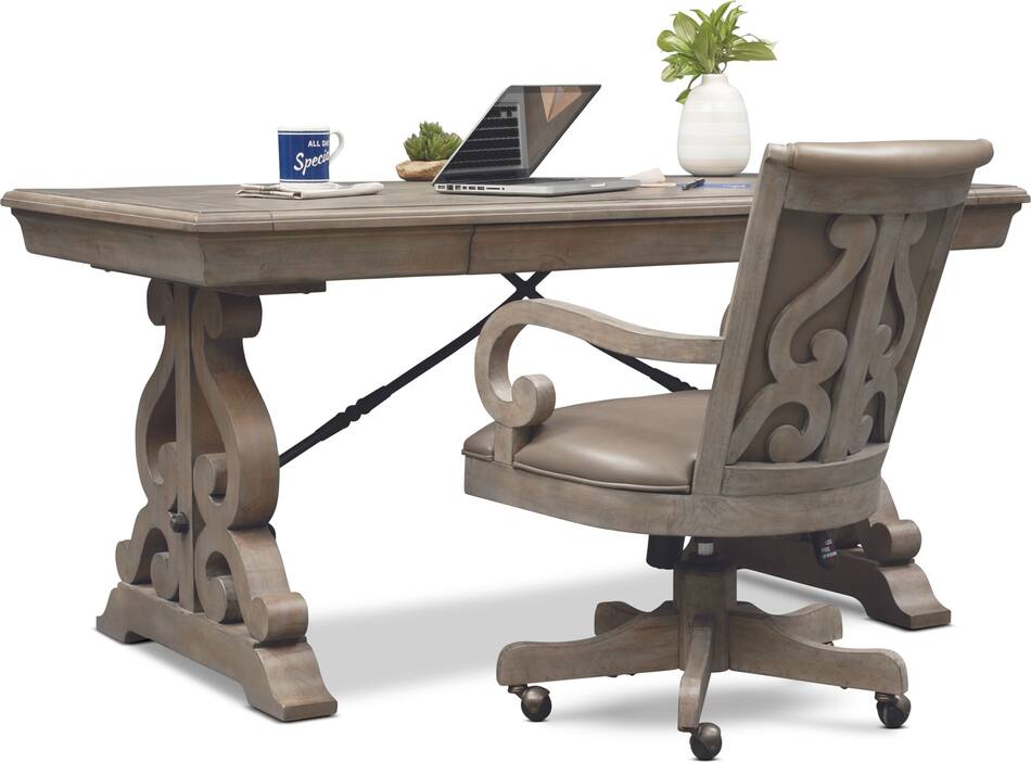 Charthouse Office Desk and Chair Set American Signature Furniture