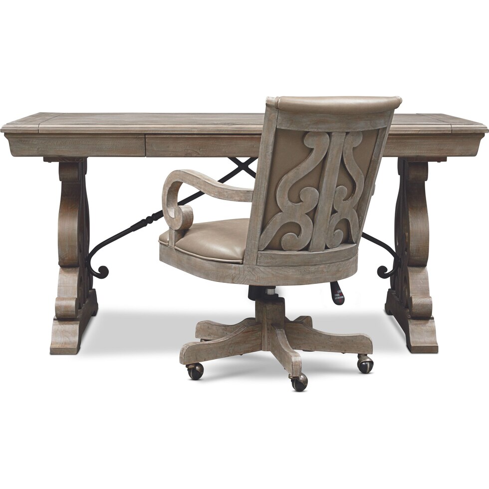 charthouse office gray  pc home office   