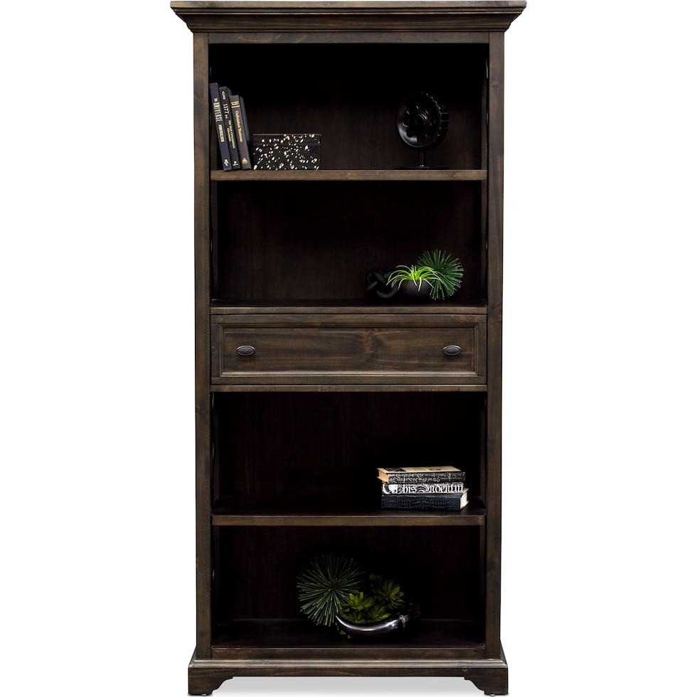 charthouse office gray bookcase   