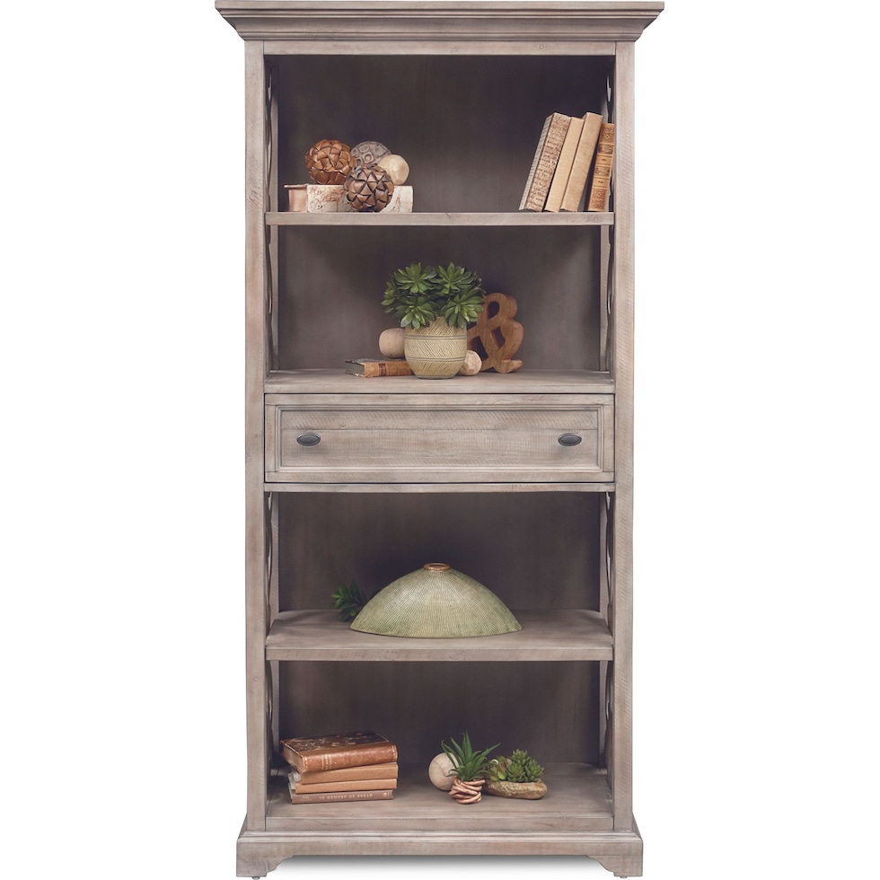 charthouse office gray bookcase   