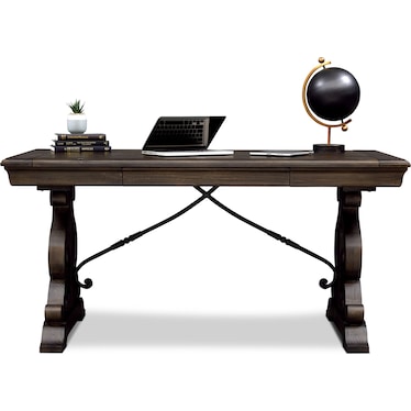 Charthouse Office Desk - Charcoal