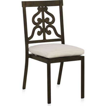 Charthouse Outdoor Scroll-Back Dining Chair
