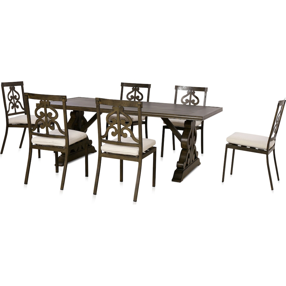 charthouse outdoor dark brown outdoor dinette   