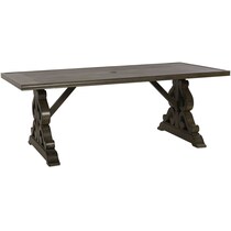 charthouse outdoor dark brown outdoor dining table   