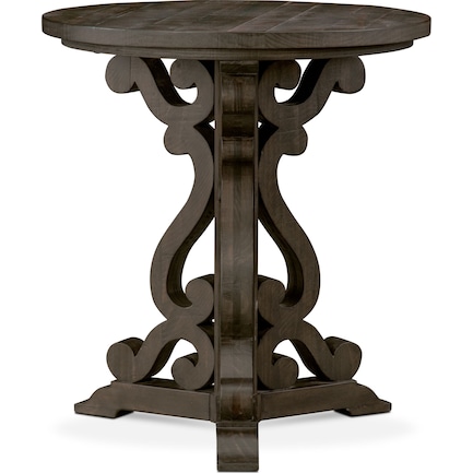 Charthouse Chairside Table - Charcoal