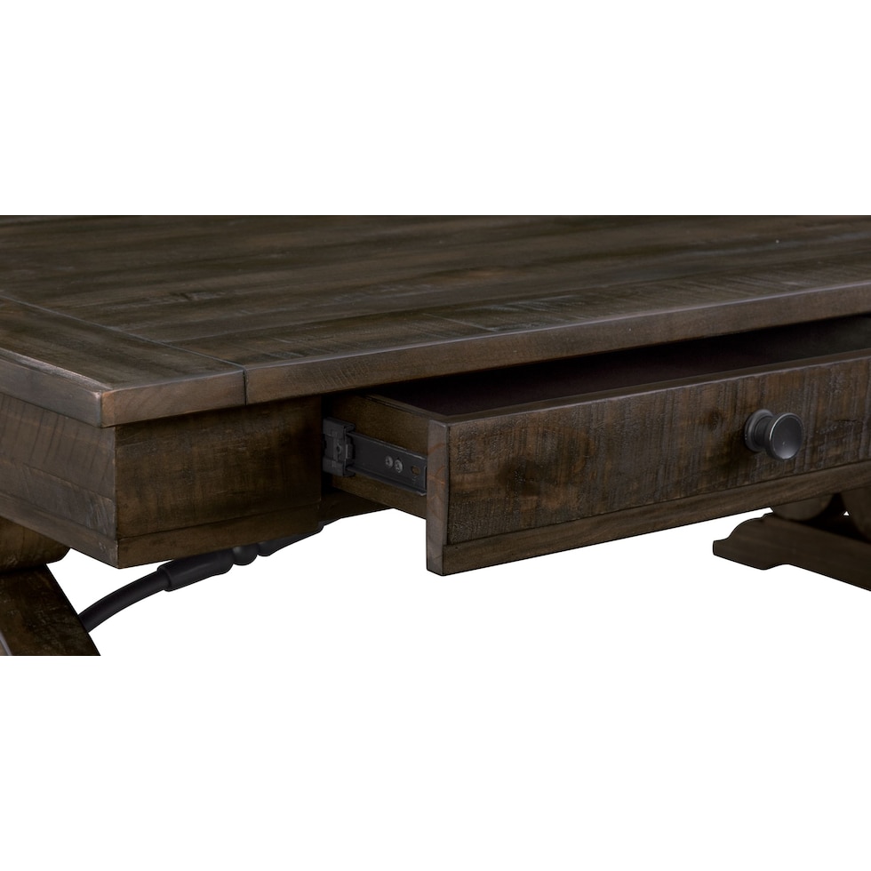 charthouse tables dark brown coffee table   