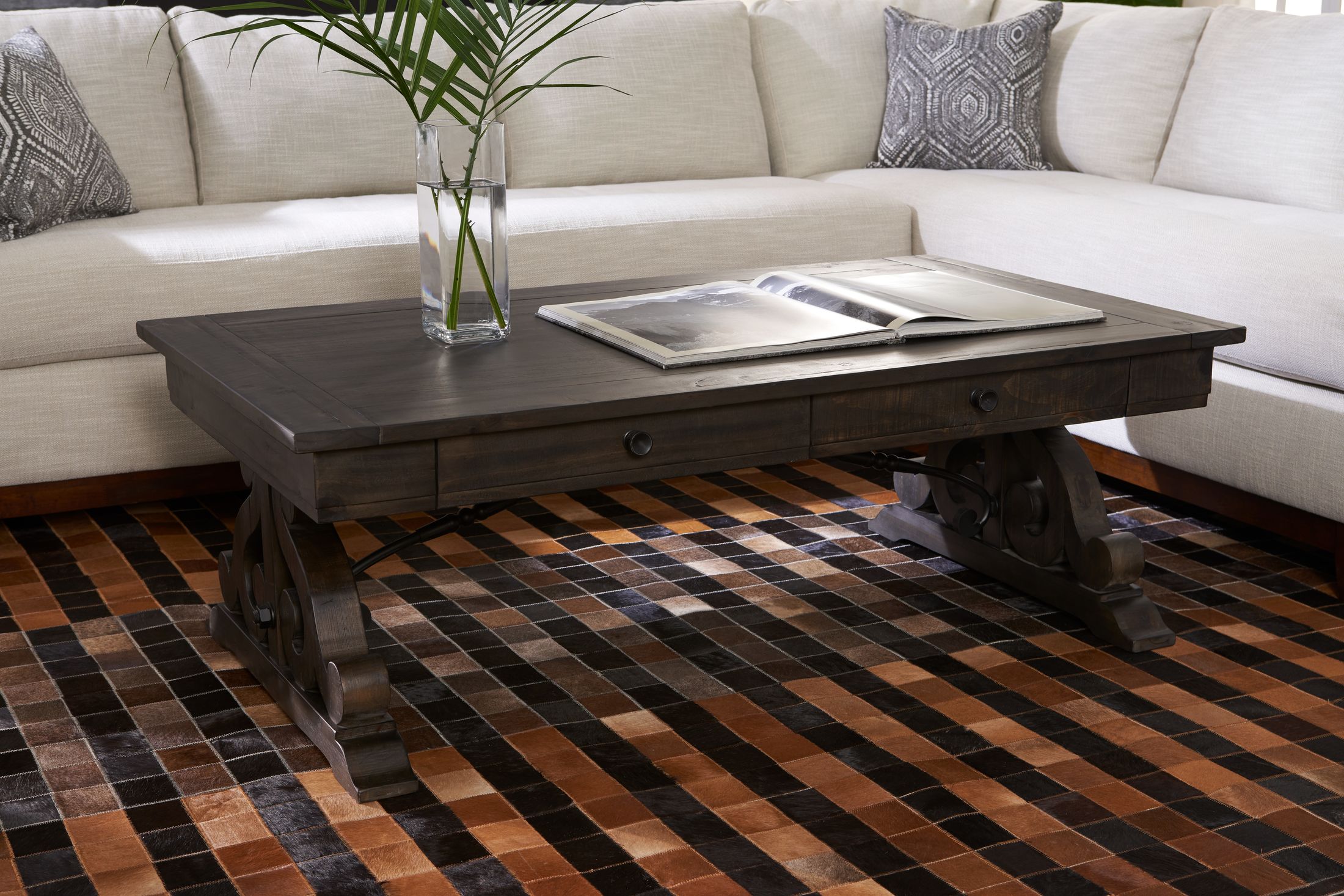 Ash brown deals coffee table