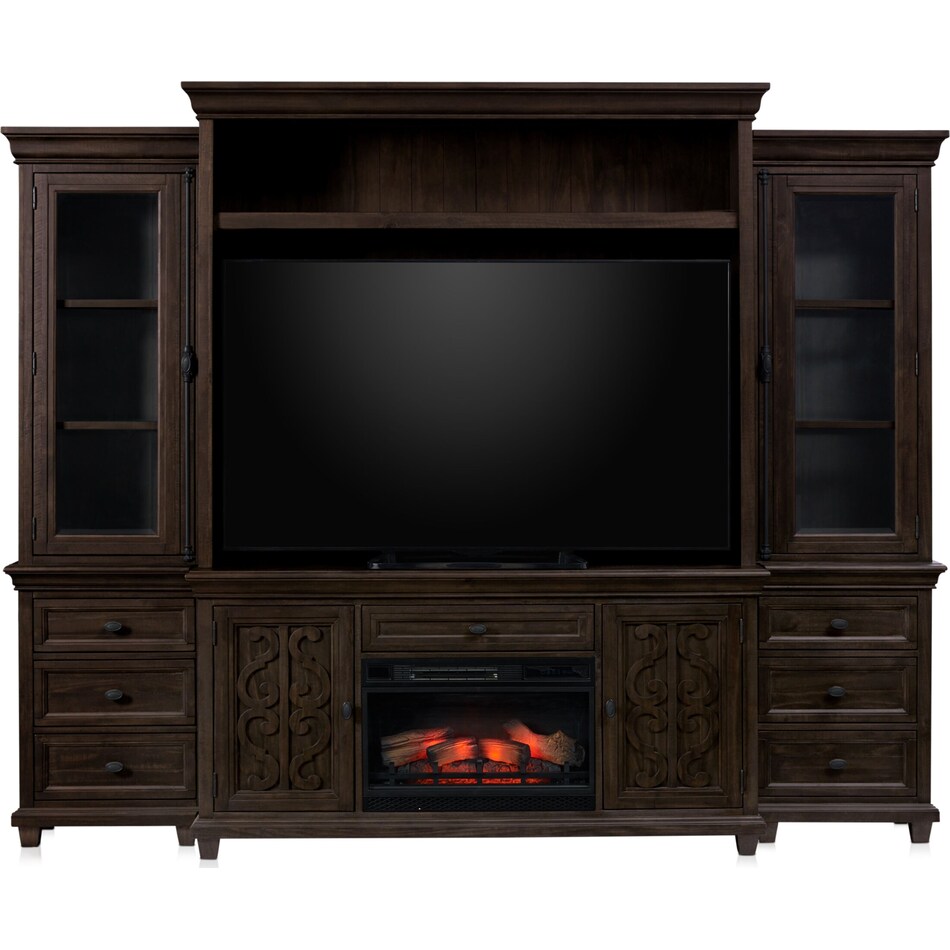 charthouse tables gray entertainment wall unit   
