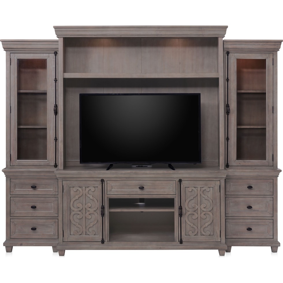 charthouse tables gray entertainment wall unit   
