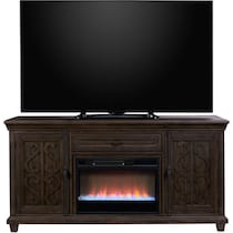 charthouse tables gray fireplace tv stand   