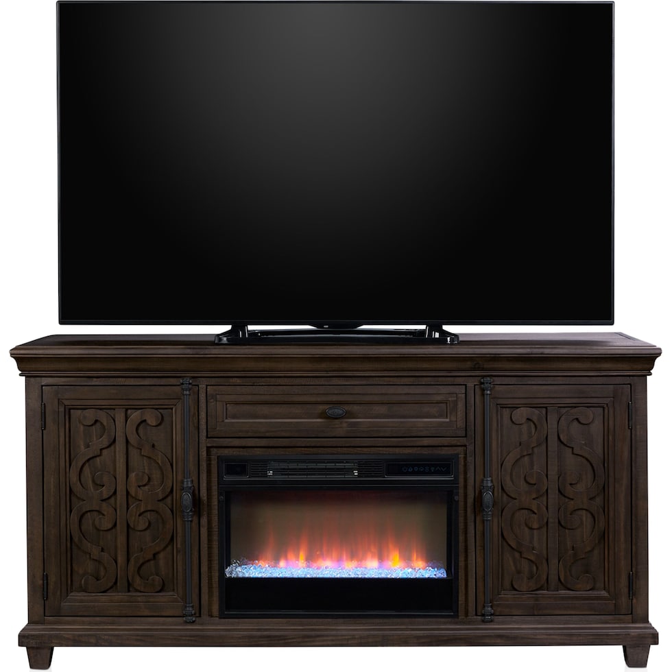 charthouse tables gray fireplace tv stand   