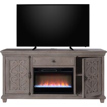charthouse tables gray fireplace tv stand   