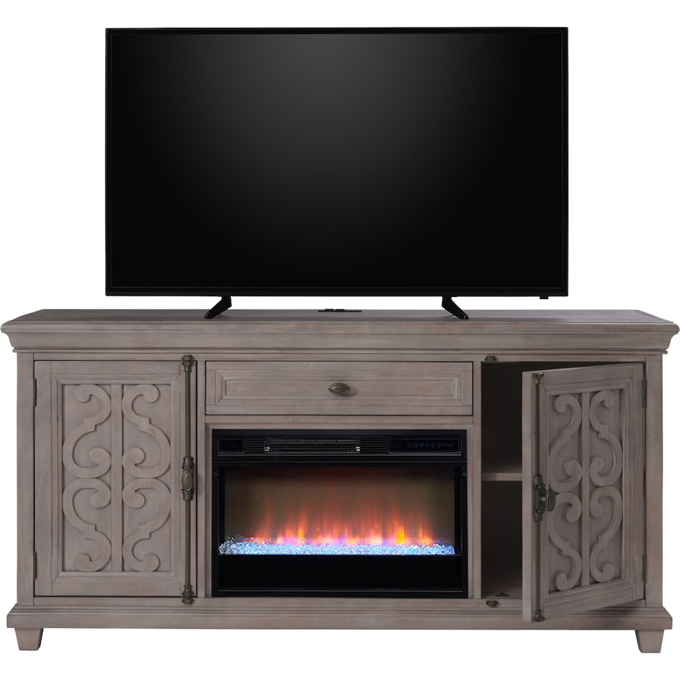 charthouse tables gray fireplace tv stand   