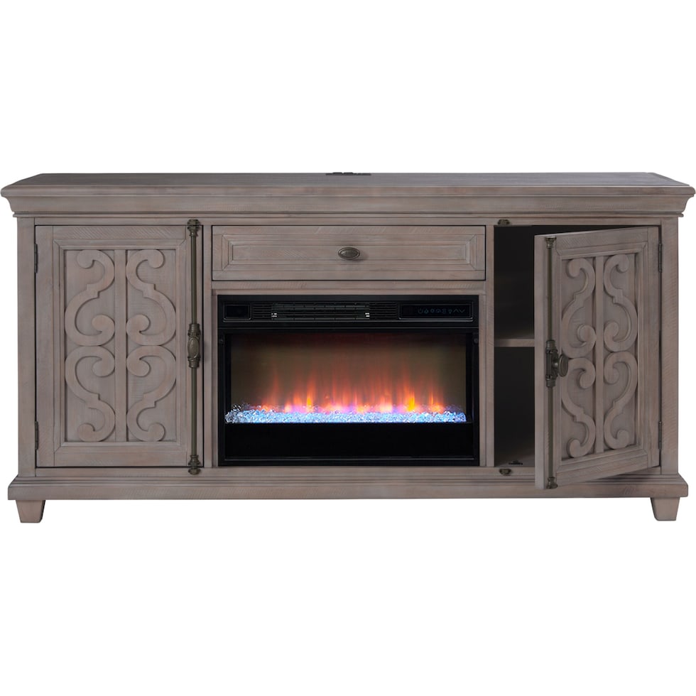 charthouse tables gray fireplace tv stand   