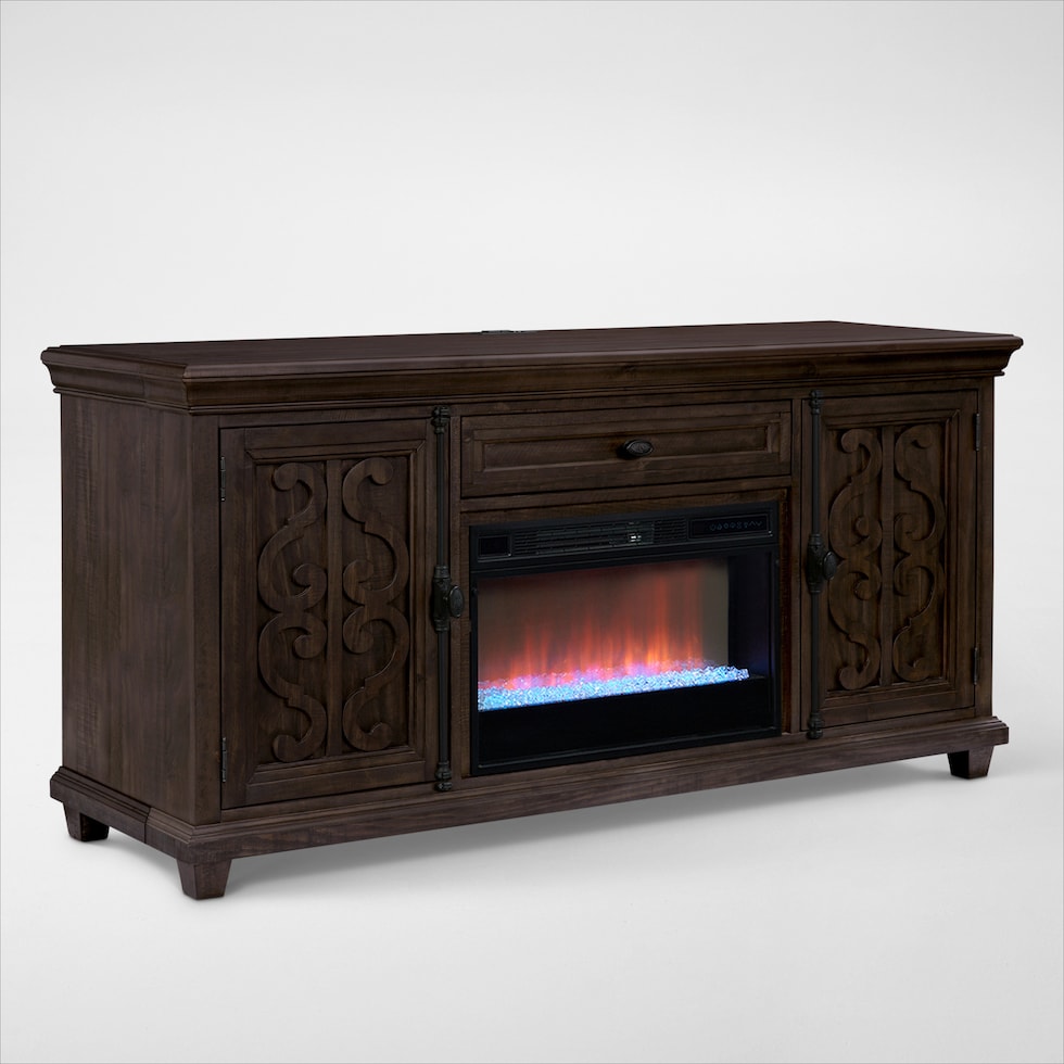 charthouse tables gray fireplace tv stand web   