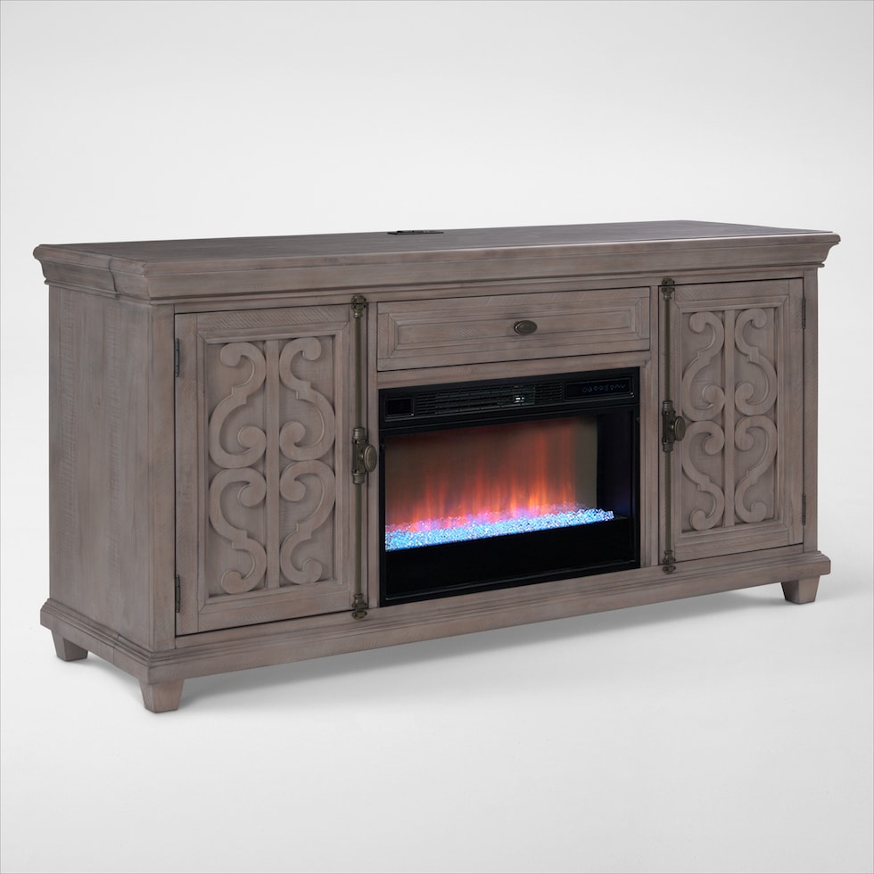 charthouse tables gray fireplace tv stand web   
