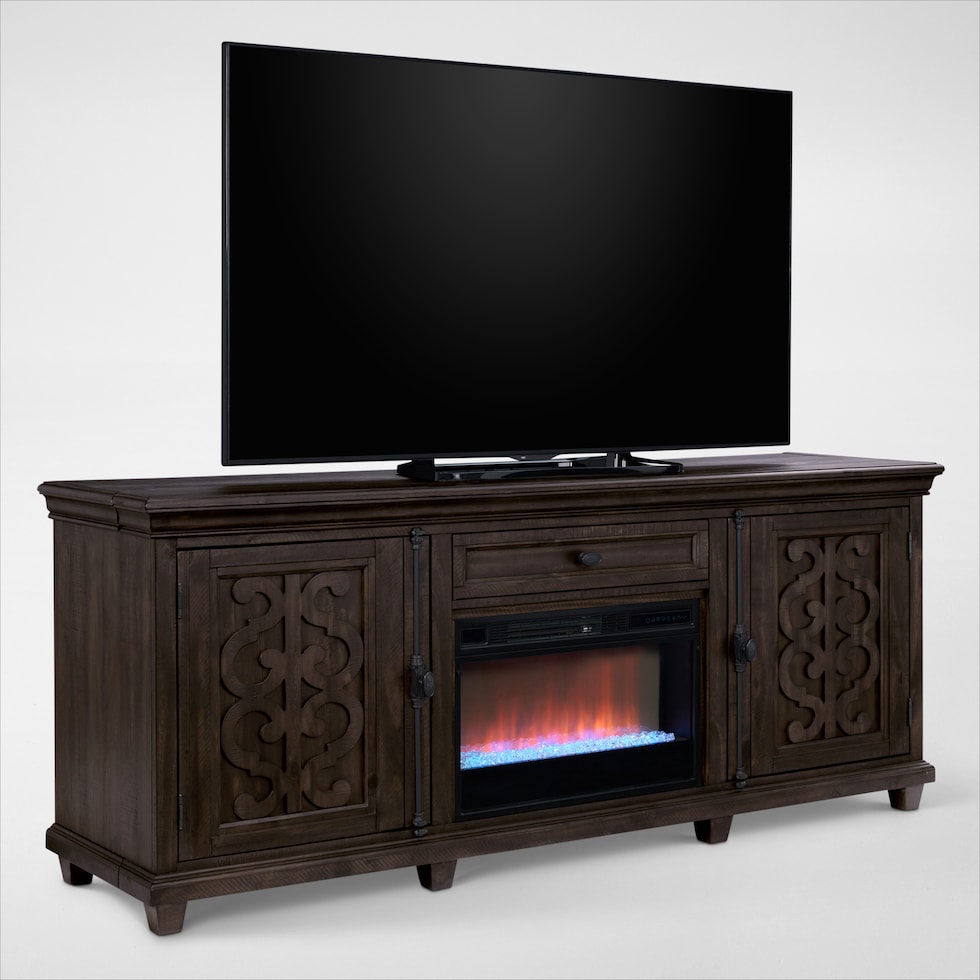 charthouse tables gray fireplace tv stand web   