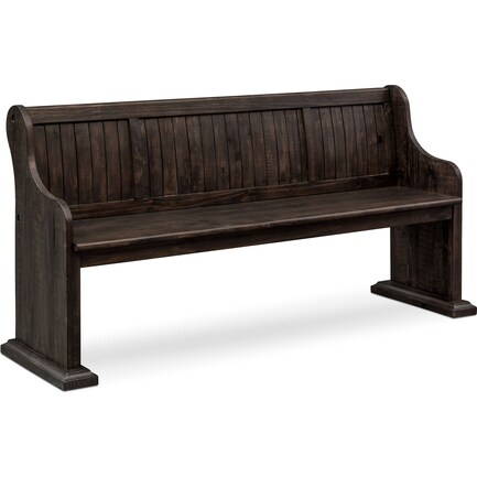 Charthouse Dining Bench - Charcoal