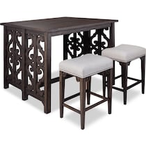 charthouse dark brown  pc counter height dining room   