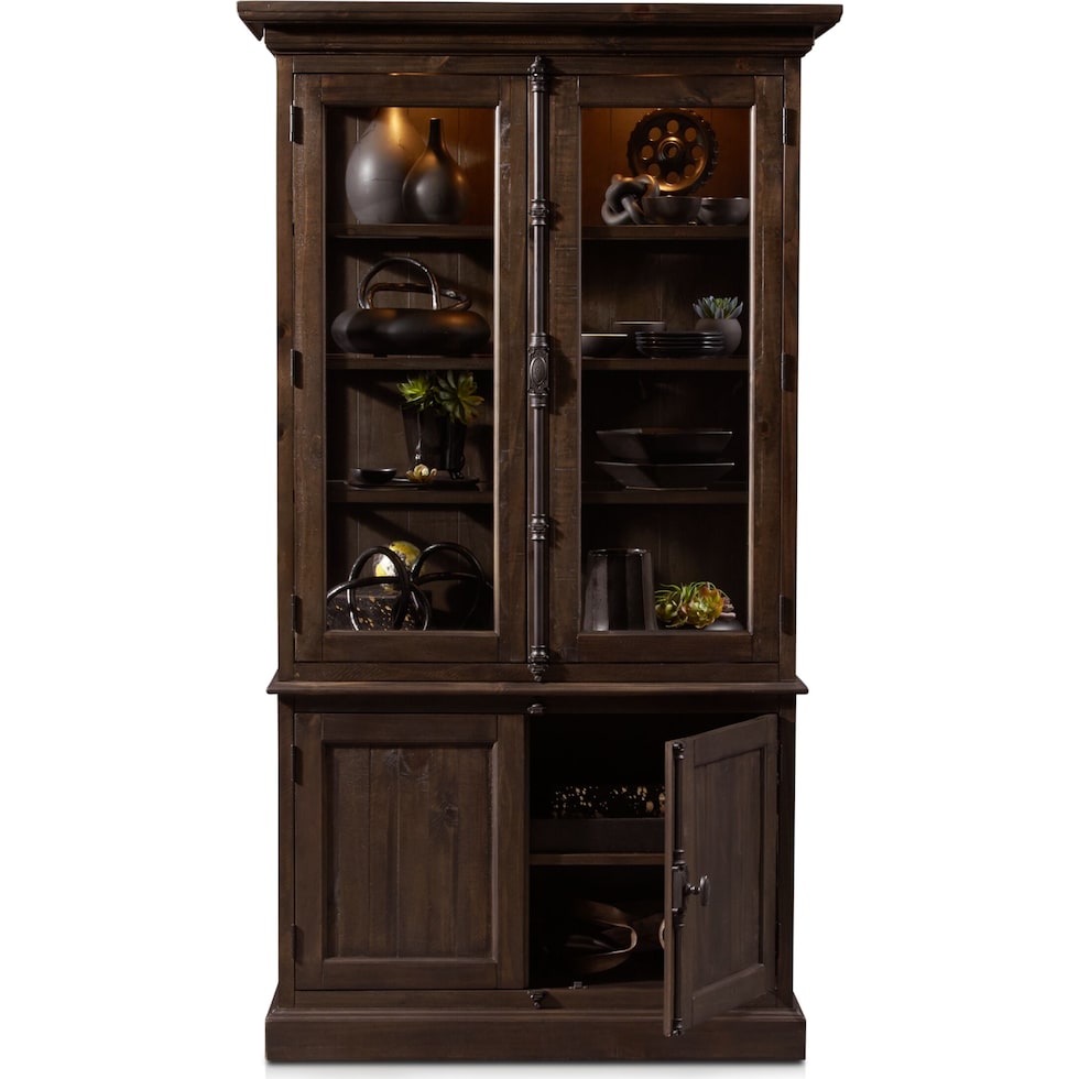 charthouse dark brown curio   