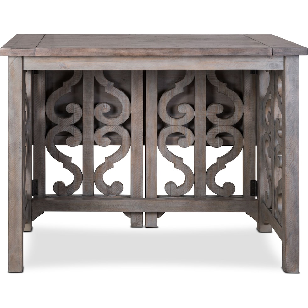 charthouse gray breakfast bar   
