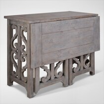 charthouse gray breakfast bar   