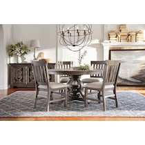 charthouse gray dining table   