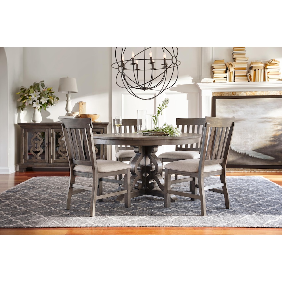 charthouse gray dining table   
