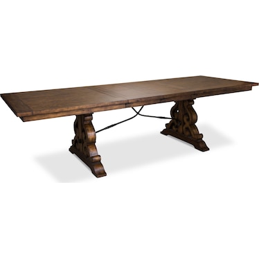 Charthouse Rectangular Extendable Dining Table and 4 Upholstered Side Chairs