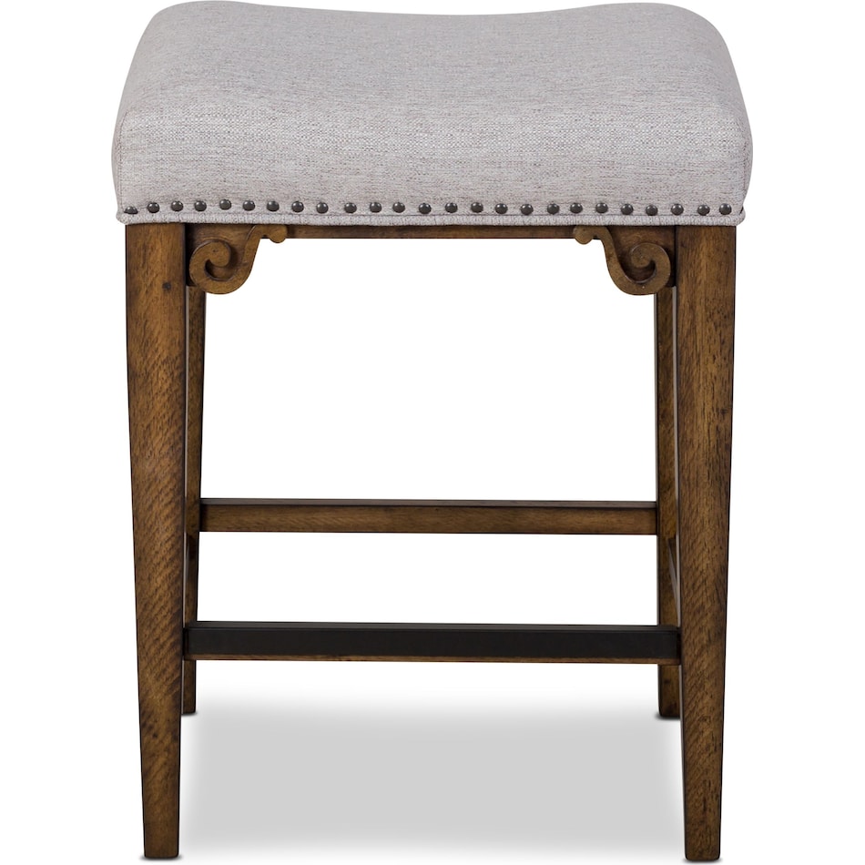 charthouse light brown counter height stool   