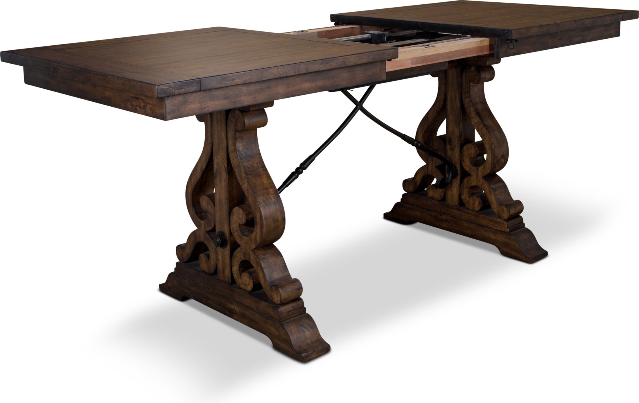 Charthouse counter outlet height dining table