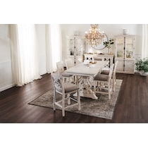 charthouse white  pc counter height dining room   