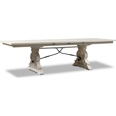 Charthouse Rectangular Dining Table and 4 Dining Chairs - Alabaster