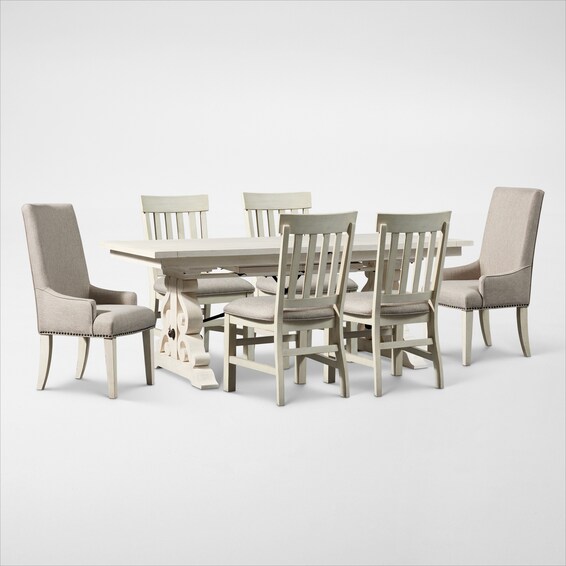 Charthouse Rectangular Dining Table and 6 Dining Chairs American