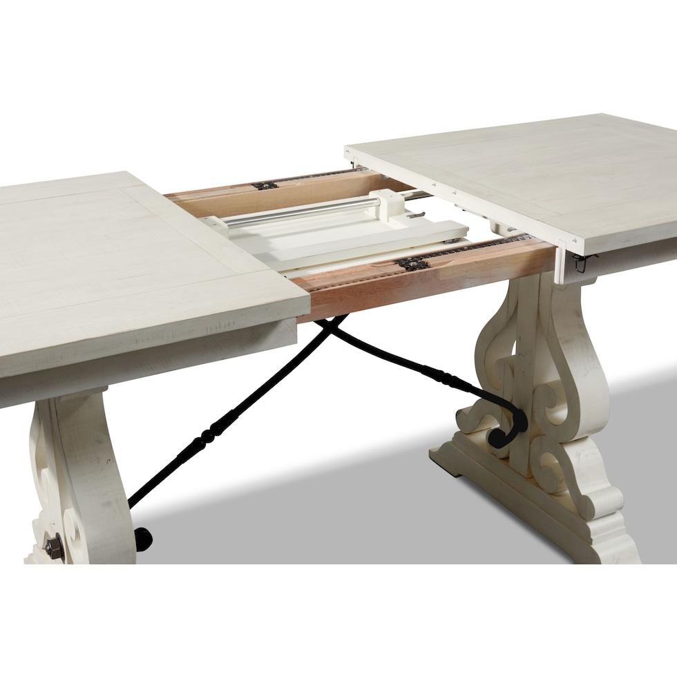 charthouse white counter height dining table   