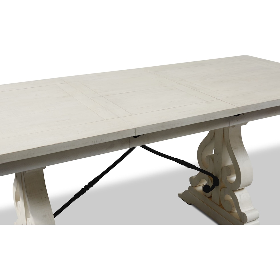 charthouse white counter height dining table   