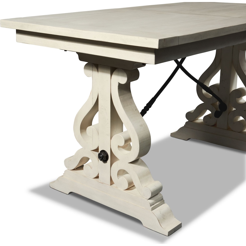 charthouse white counter height dining table   