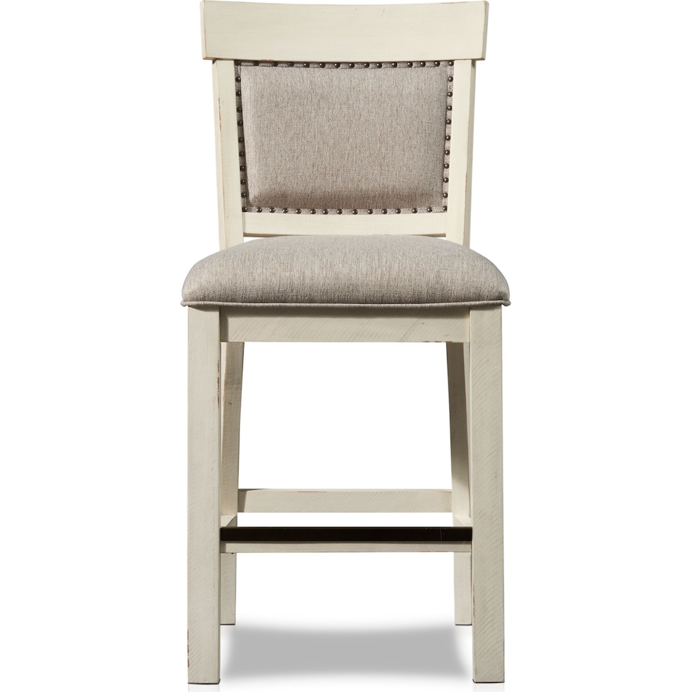 charthouse white counter height stool   