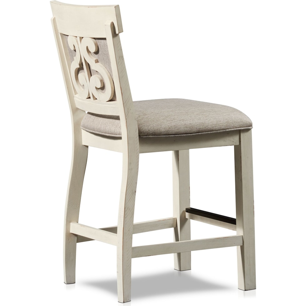 charthouse white counter height stool   