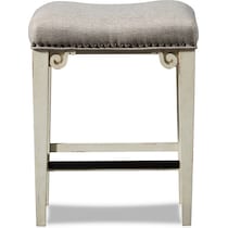 charthouse white counter height stool   