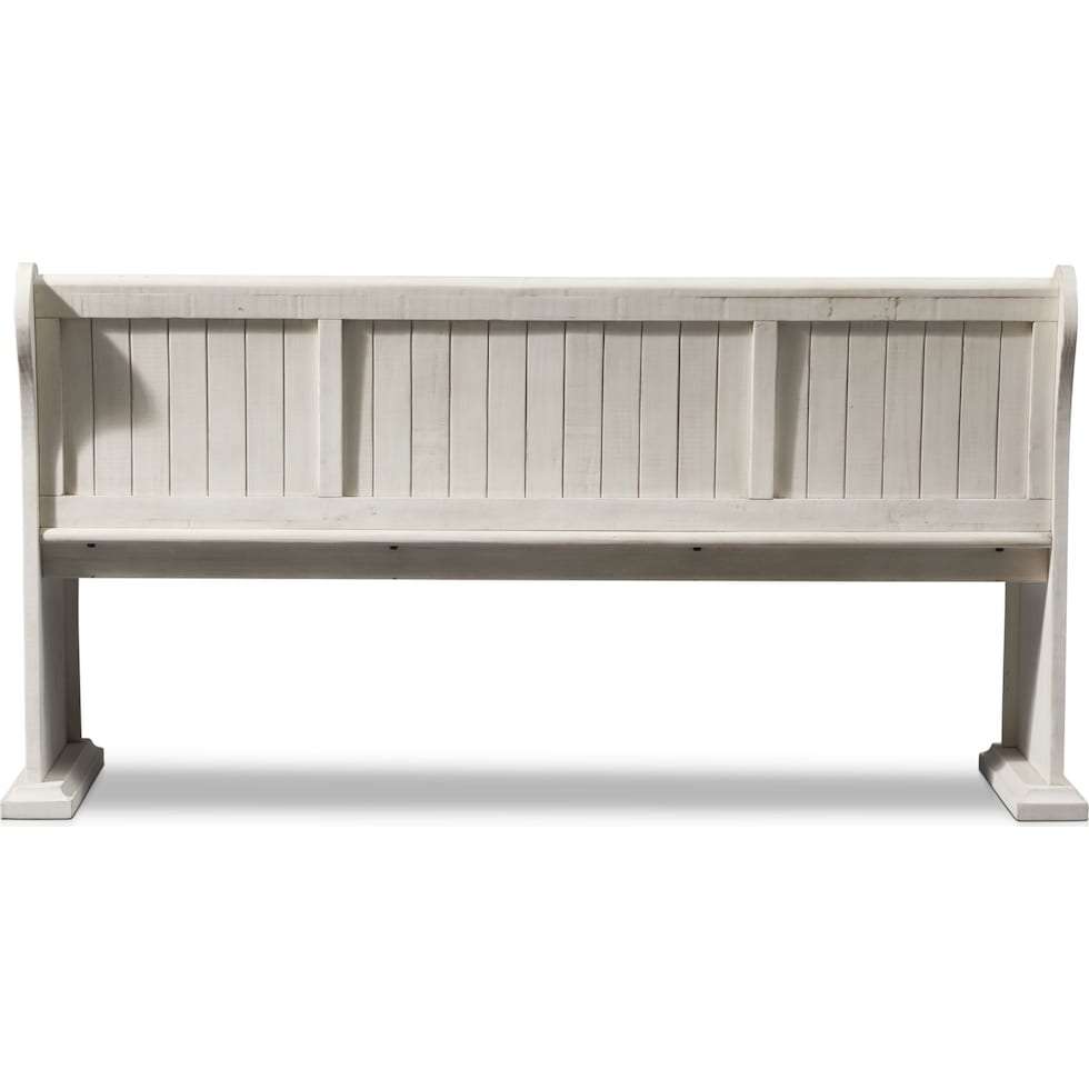 charthouse white dining bench   