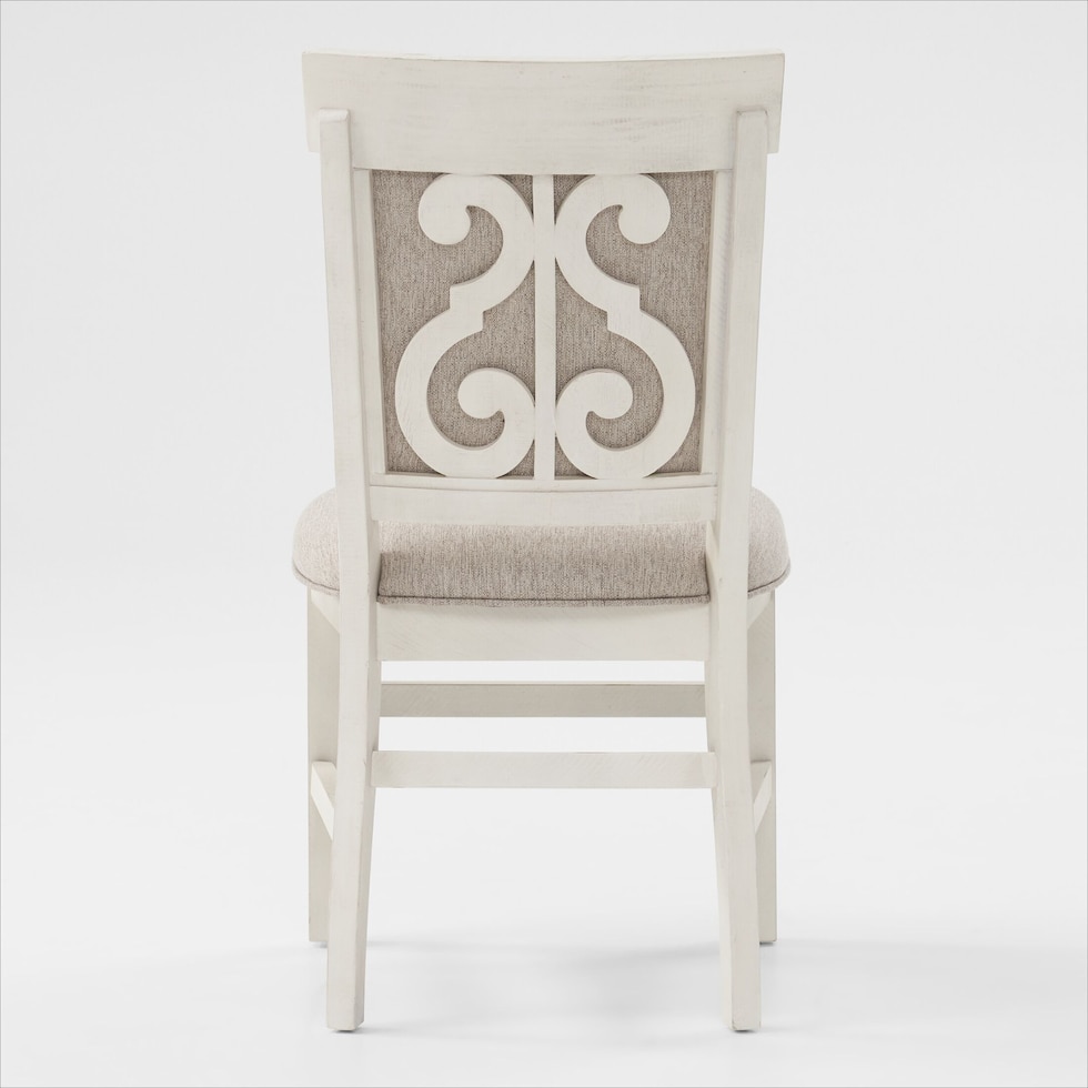 charthouse white dining chair   