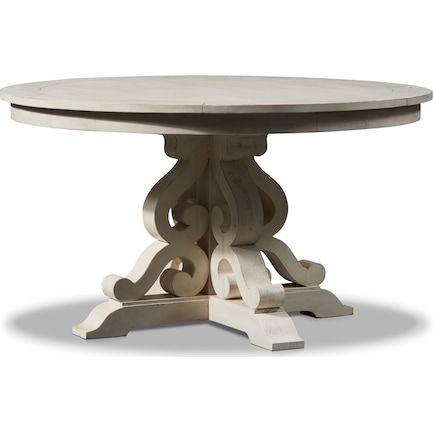 Charthouse Round Dining Table - Alabaster