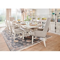 charthouse white dining table   