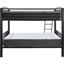 chase black full over full bunk bed   