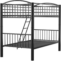 chase black twin over twin bunk bed   