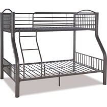 chase gray twin over full bunk bed   