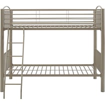 chase gray twin over twin bunk bed   