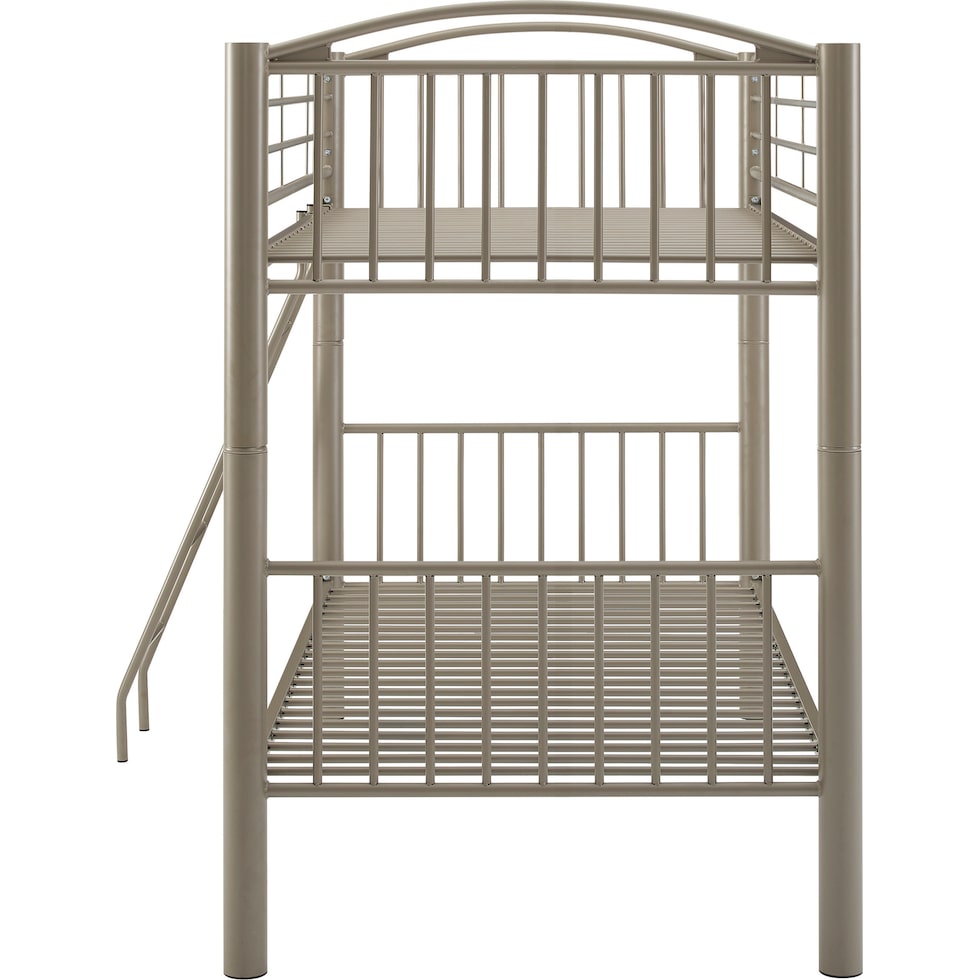 chase gray twin over twin bunk bed   