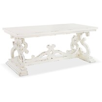 chasen white coffee table   